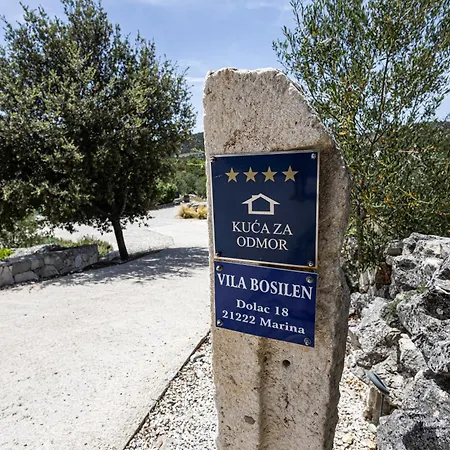 Bosilen With Private Pool, Near Trogir, Split Airport, Quiet Area, Family Villa Marina